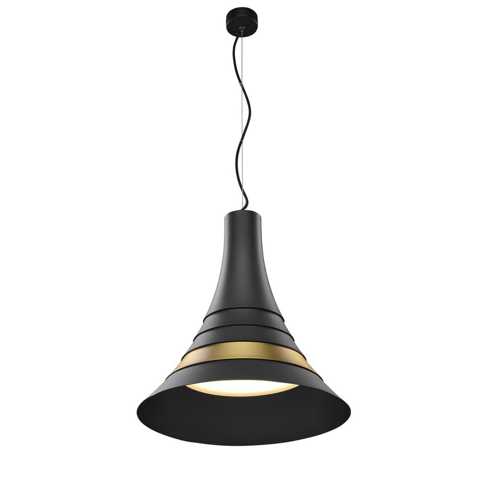 SLV Bato Hänge- & Pendellampe & Hängeleuchte Esszimmer Wohnzimmer LED modern Gold Schwarz Aluminium Kunststoff 1-flammig