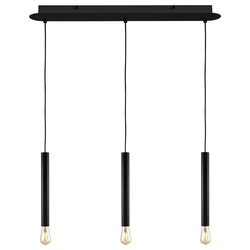 Pendelleuchte Fitu in Schwarz E27