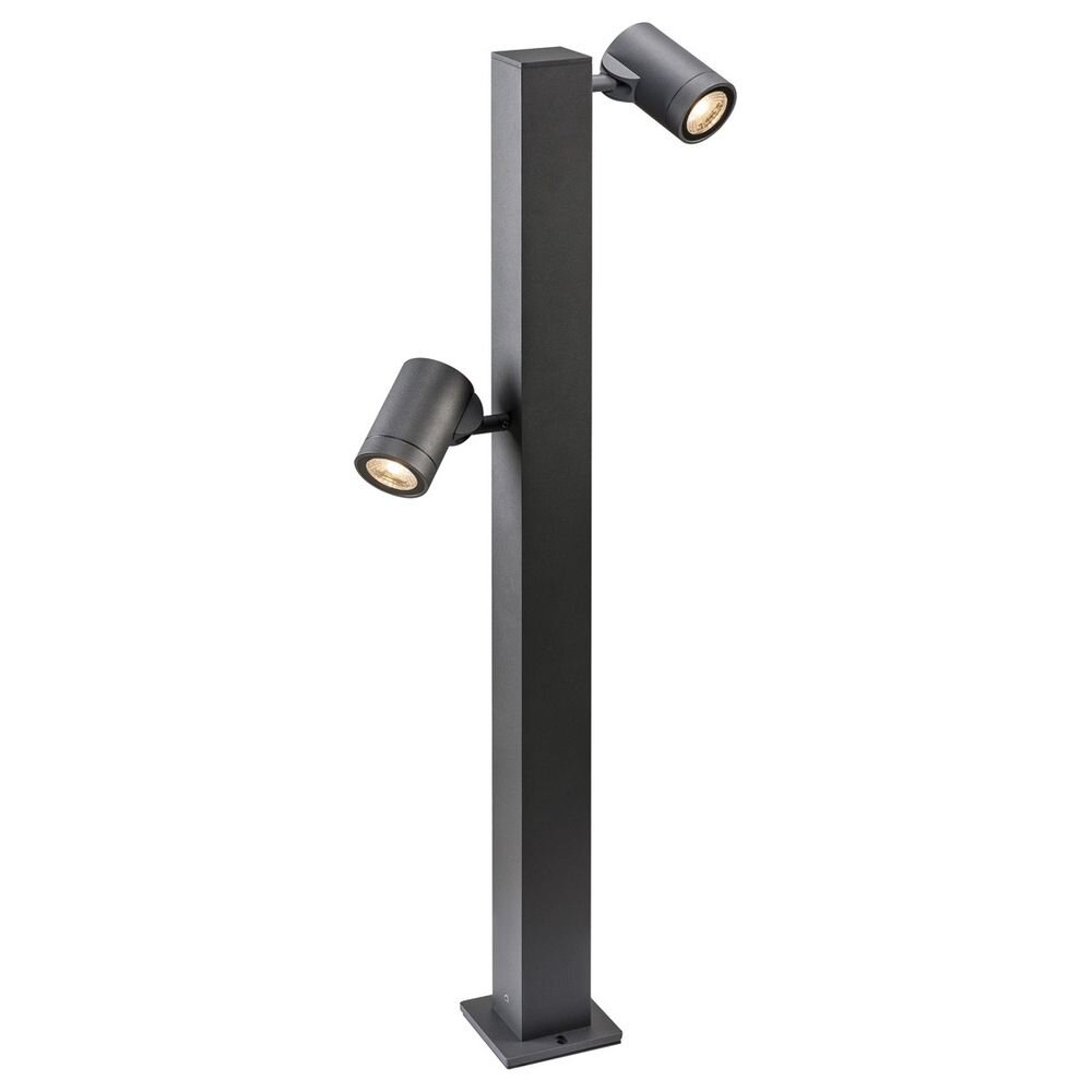 LED Wegeleuchte Helia Double Pole in Anthrazit 2x8W 900lm IP55
