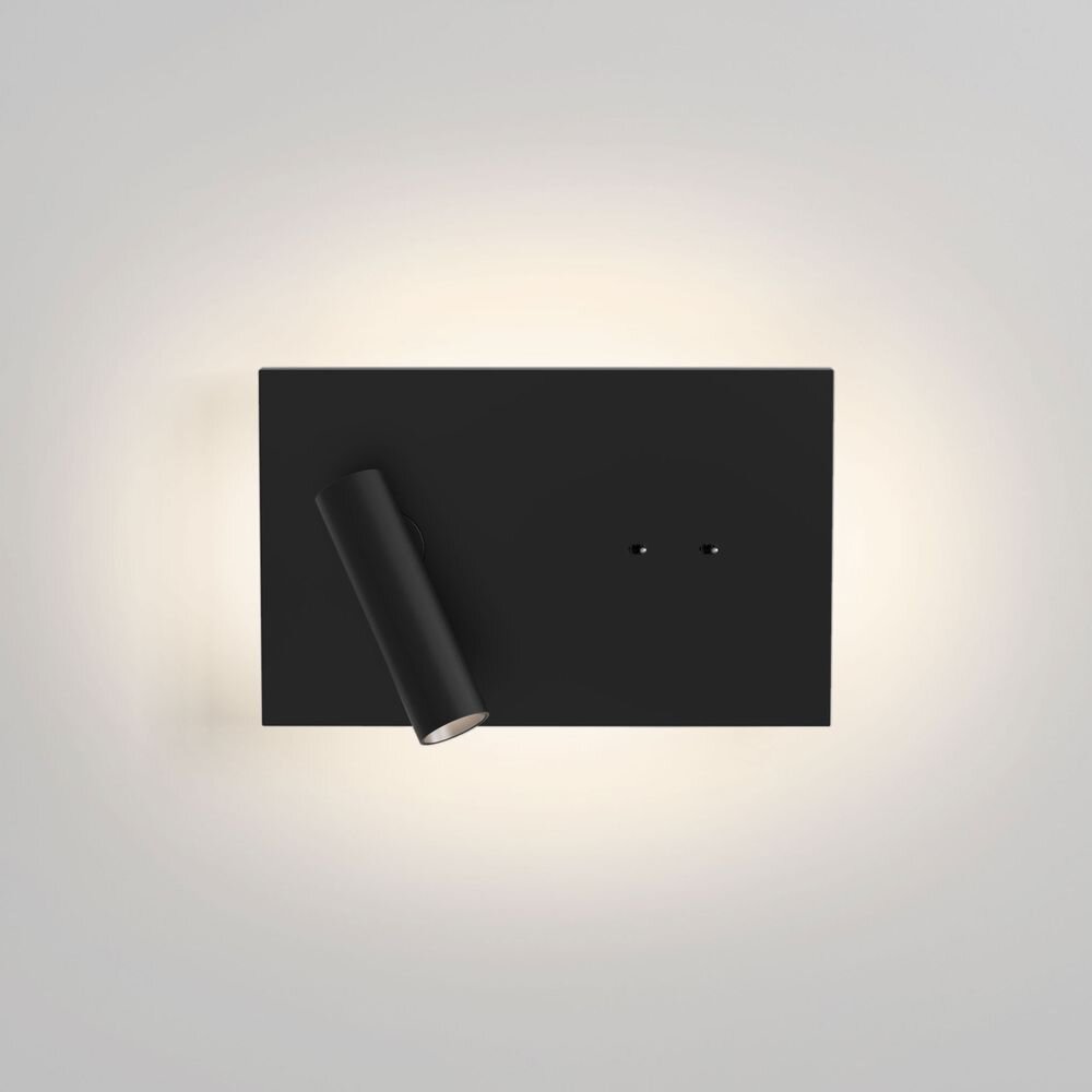 LED Wandleuchte Edge in Schwarz-Matt 9,7W 112lm