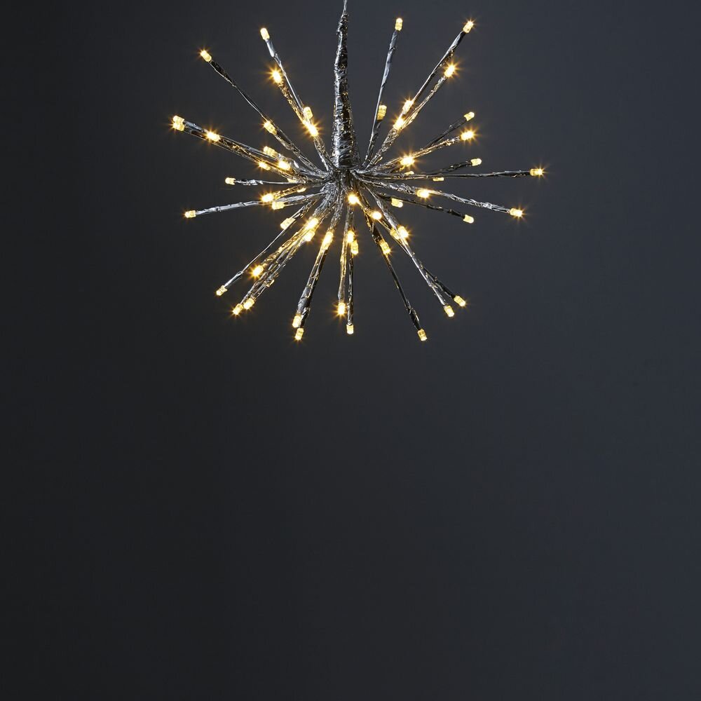 LED Pendelleuchte Firework in Silber 300 mm günstig online kaufen