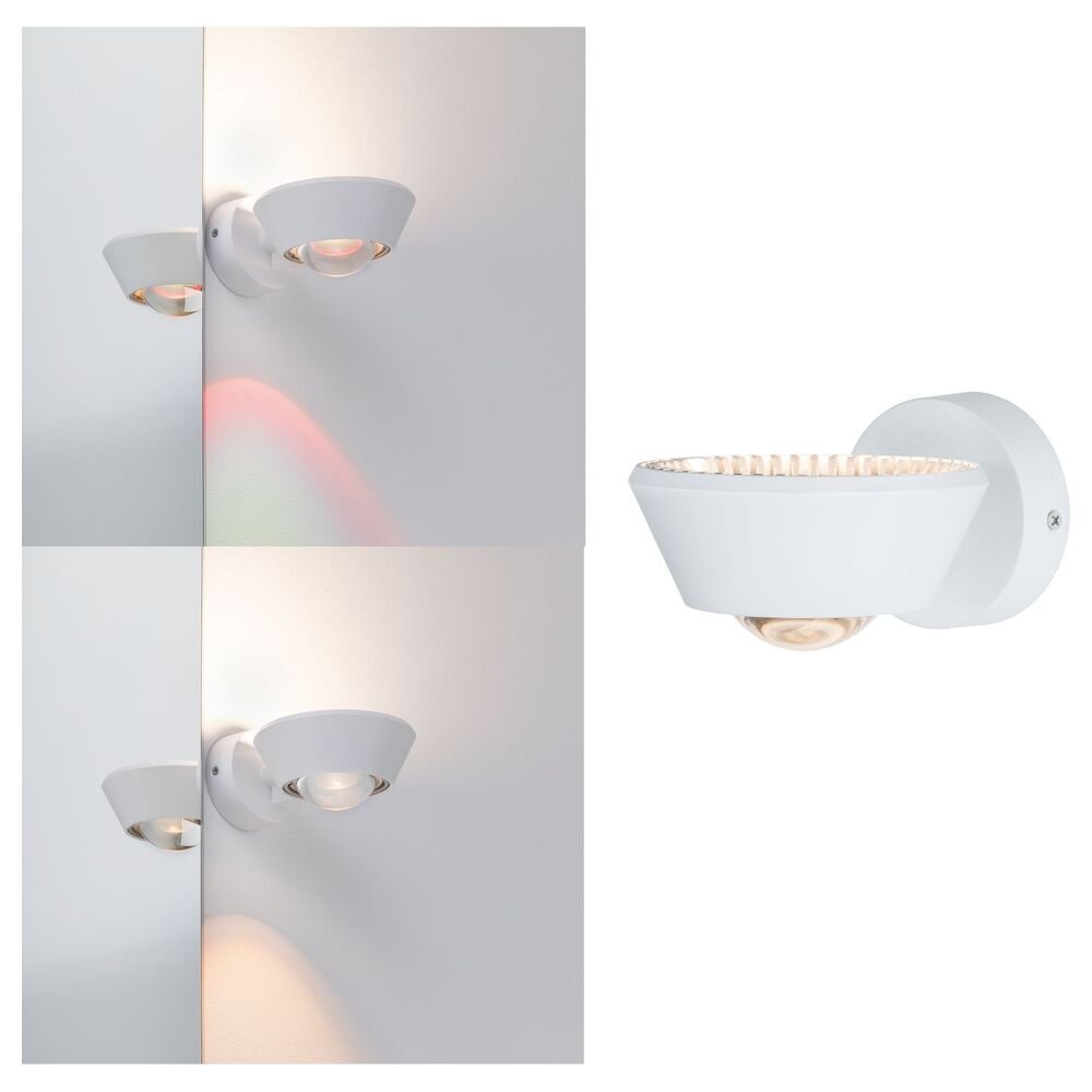 LED Wandleuchte Sabik IP44 13W Weiß-matt dimmbar