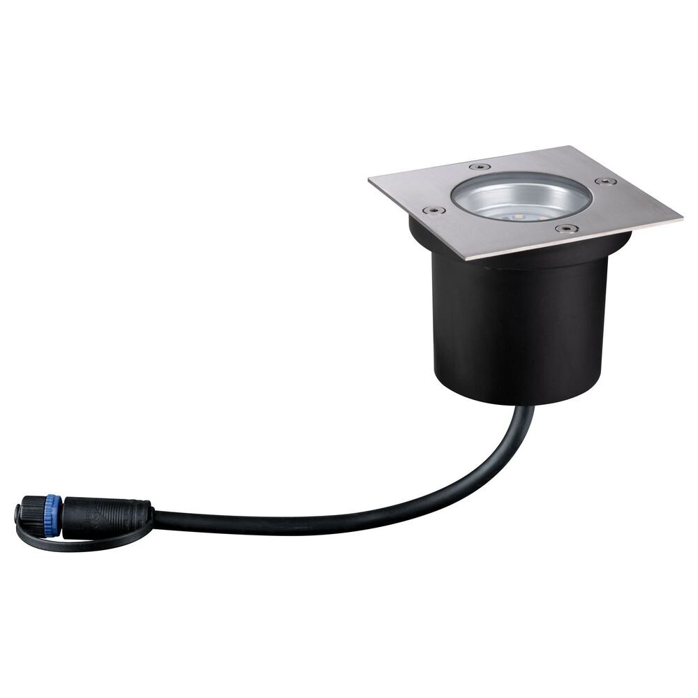 Paulmann Plug & Shine Einbaustrahler & Einbauleuchte Garten Terrasse Hauseingang LED IP65 schlicht Edelstahl Metall Kunststoff 1-flammig
