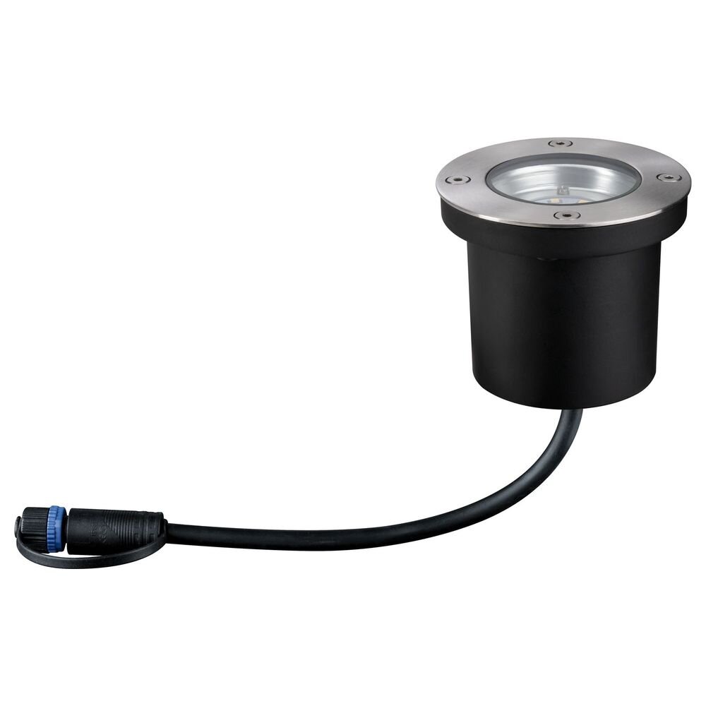 Paulmann Plug & Shine Einbaustrahler & Einbauleuchte Garten Terrasse Hauseingang LED IP65 schlicht Edelstahl Metall Kunststoff 1-flammig