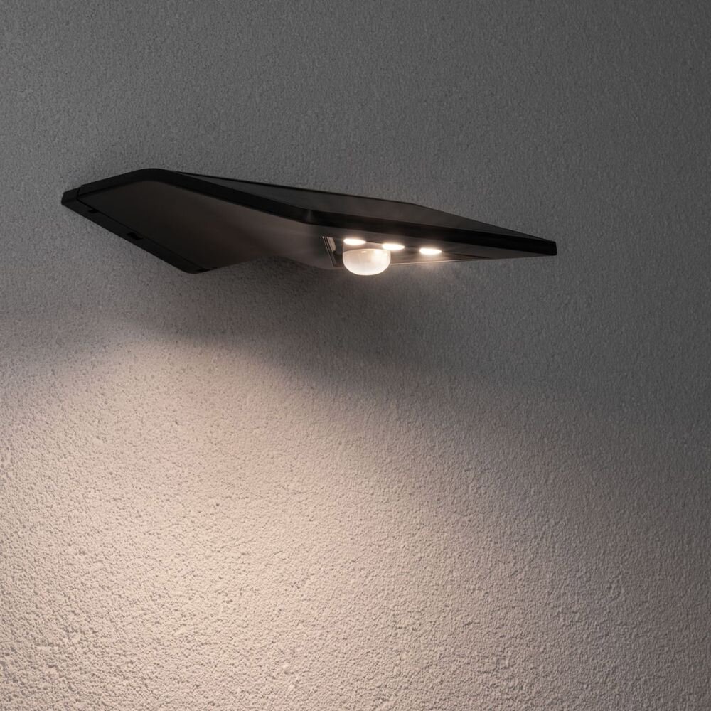 Paulmann Yoko Solarleuchte Hauseingang Terrasse LED IP44 modern Anthrazit Kunststoff 1-flammig