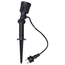 LED Outdoor Spot Fixture in Schwarz mit einstellbarem Winkel