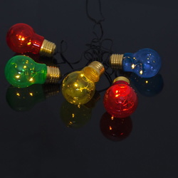 LED Lichterkette Glow in bunt Batteriebetrieben