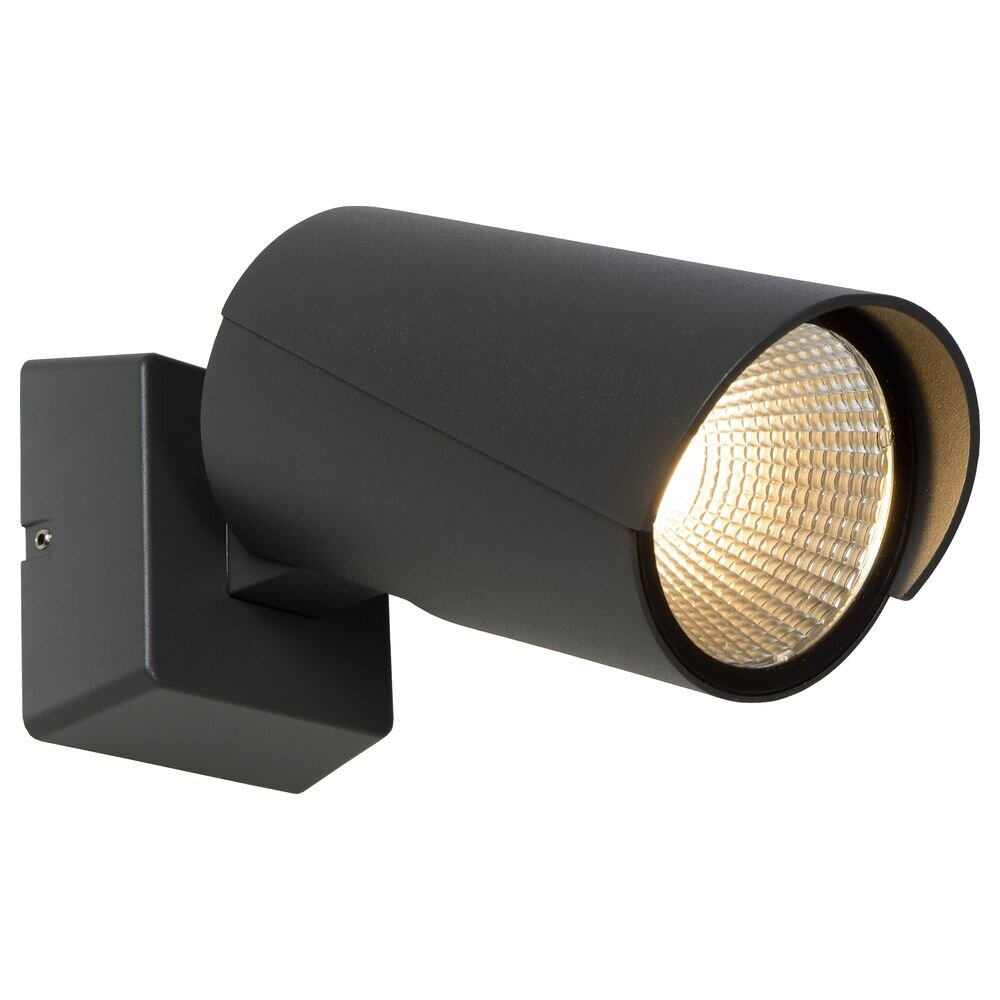 LED Wandstrahler Manal in Anthrazit und Gold-Matt 12W 988lm IP65 günstig online kaufen