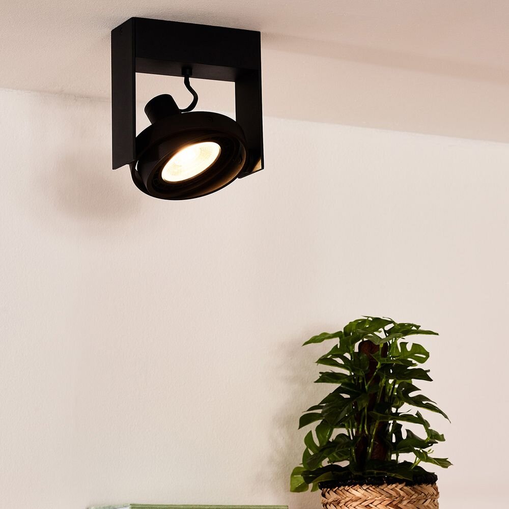 LED Deckenstrahler Griffon in Schwarz GU10 12W 820lm