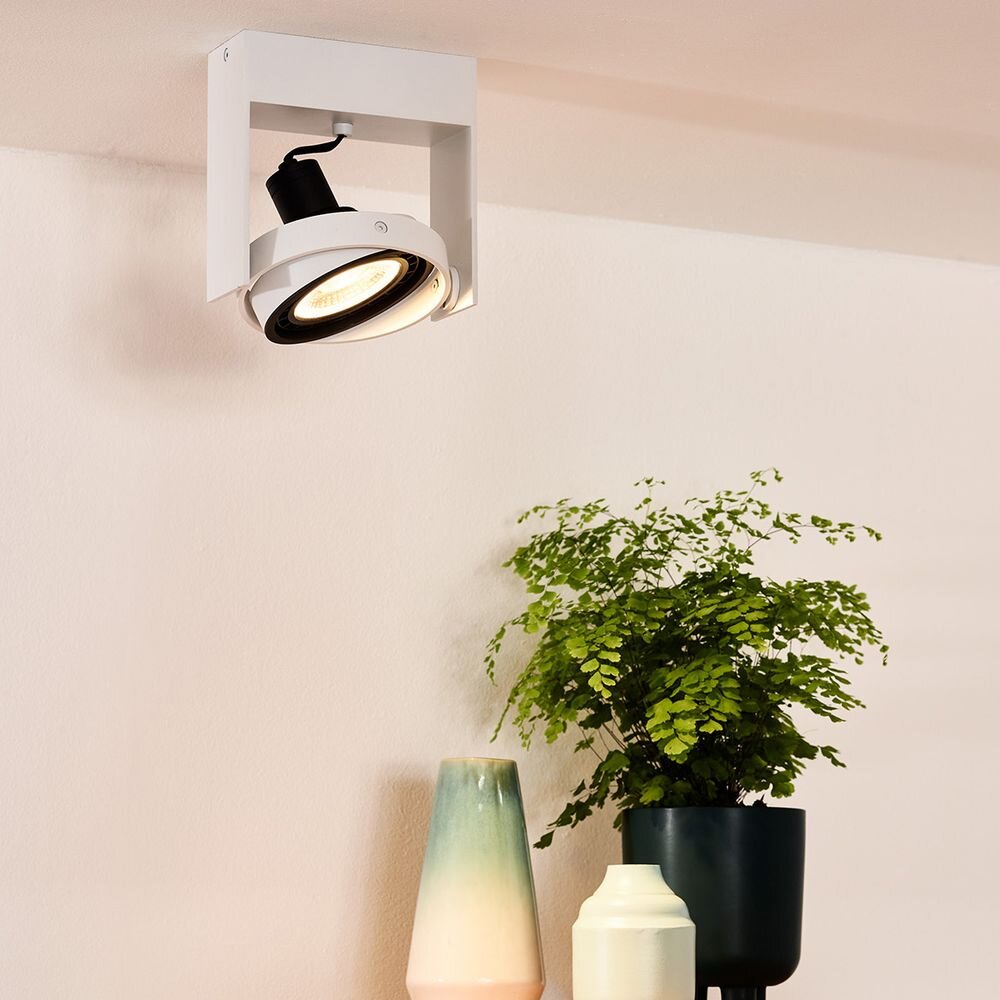 LED Deckenstrahler Griffon in Weiß GU10 12W 820lm