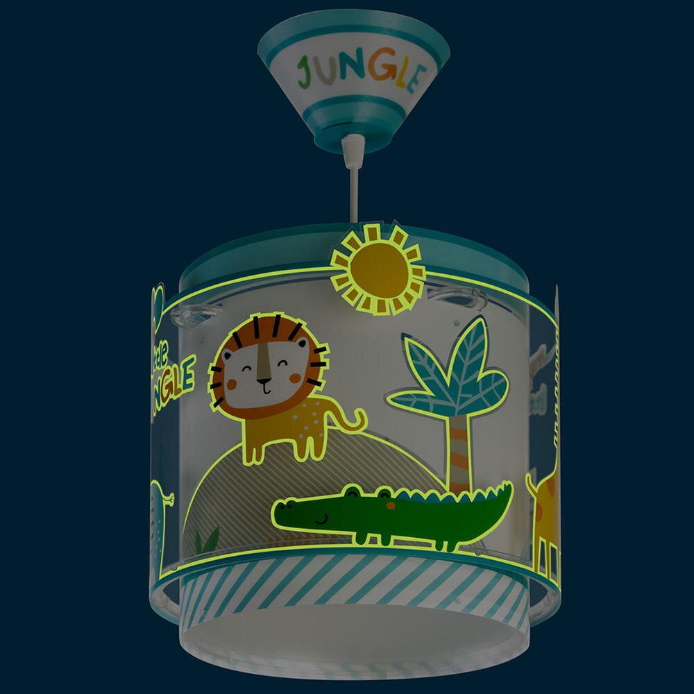 Kinderzimmer Pendelleuchte Little Jungle fluoreszierend E27 günstig online kaufen