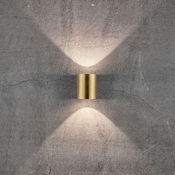 LED Wandleuchte Canto in Messing und Transparent 2x6W...