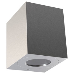 LED Wandleuchte Canto in Edelstahl und Transparent 2x6W...