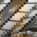 famlights | Pendelleuchte Nilas in Silber aus Metall 3xE27