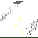 famlights | Pendelleuchte Nilas in Silber aus Metall 3xE27