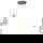 famlights | Pendelleuchte Nilas in Silber aus Metall 3xE27