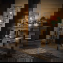 famlights | Tischleuchte Charlotta in Anthrazit E27