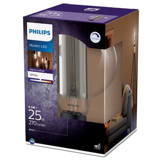 Philips Vintage LED - Dimbare Lamp - 25W - Extra Warmwit Licht 1800k E27 Fitting Amberkleurig Glas Lampvorm T32