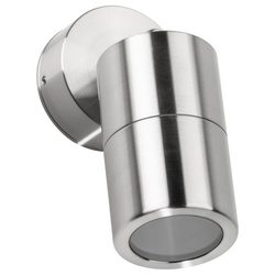 Wandleuchte in Edelstahl GU10