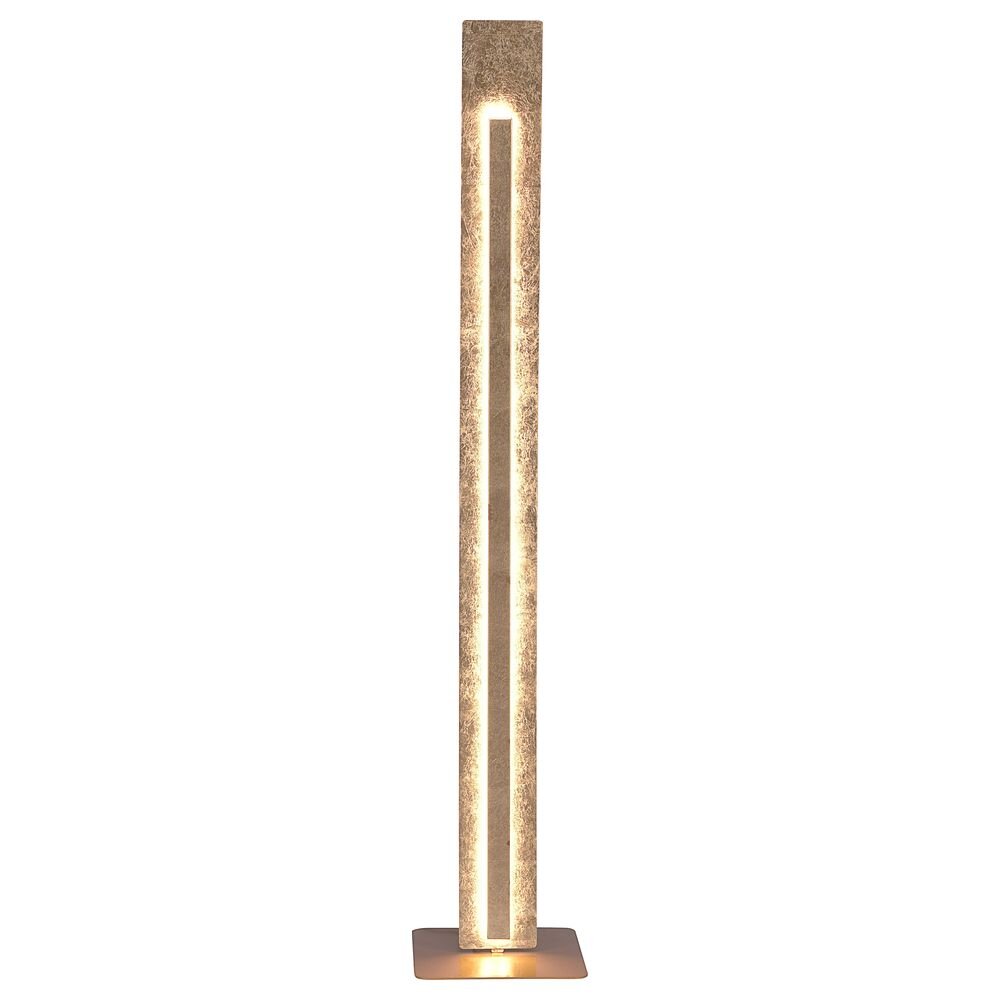 LED Stehleuchte Nevis aus Metall in Gold 1410 mm