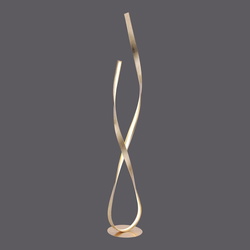 LED Stehleuchte Linda aus Metall in Gold