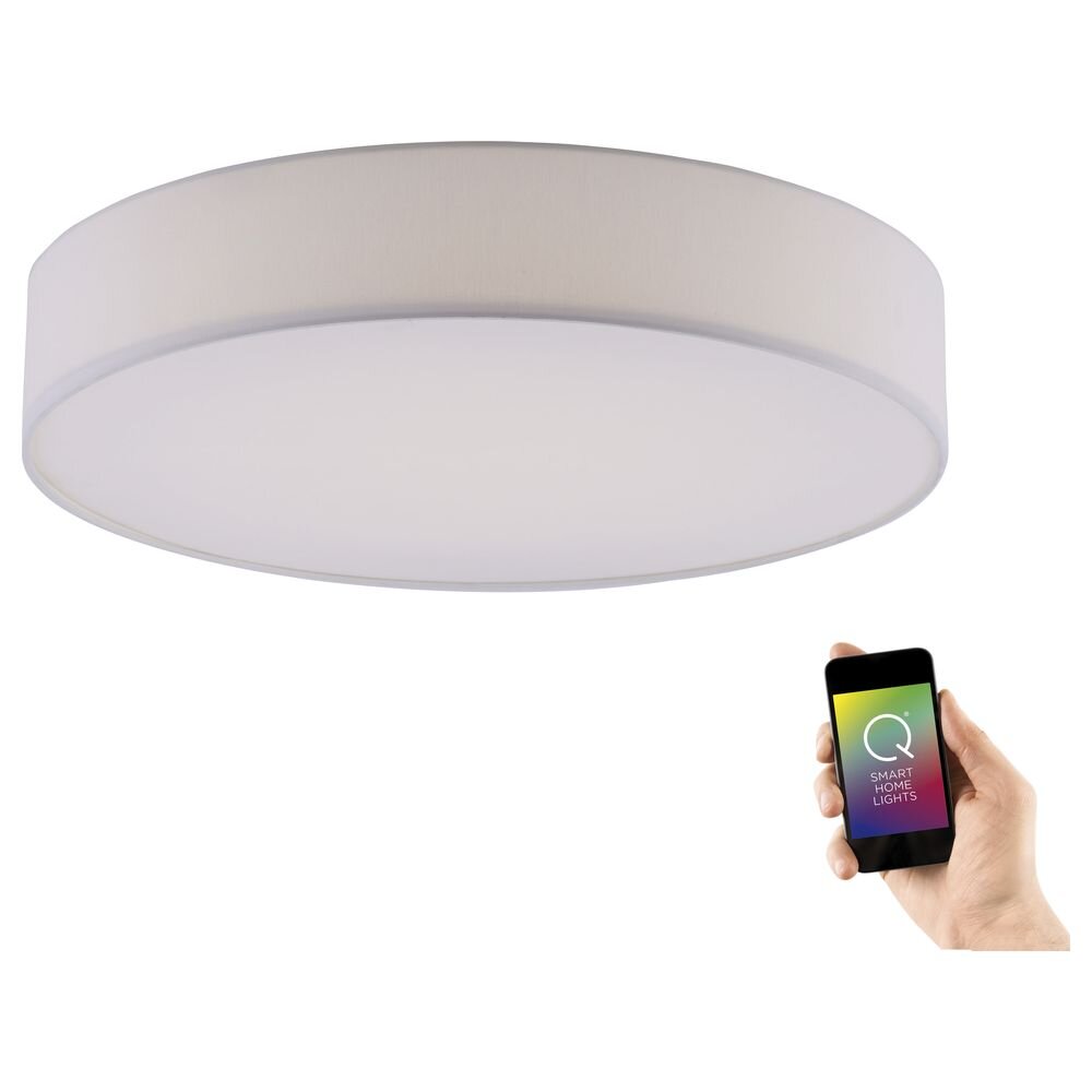 Q-Smart LED Deckenleuchte Q-Kiara in Weiß tunable white inkl. Fernbedienung