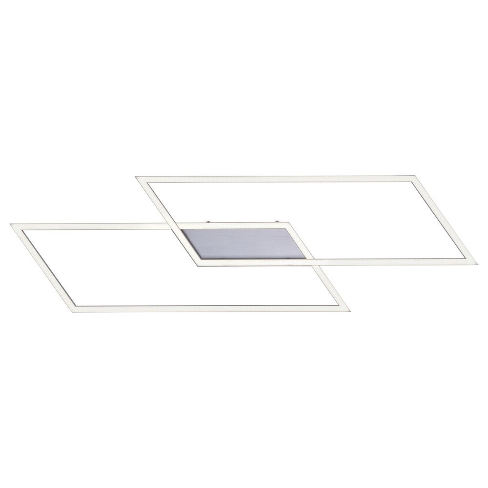 LED Deckenleuchte Inigo aus Aluminium in Silber 2-flammig 68x836x242 mm