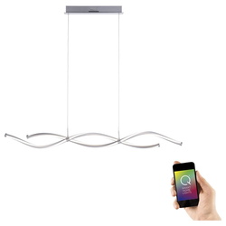 Q-Smart LED Pendelleuchte Q-Malina in Silber tunable...