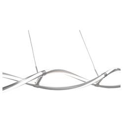 Q-Smart LED Pendelleuchte Q-Malina in Silber tunable...