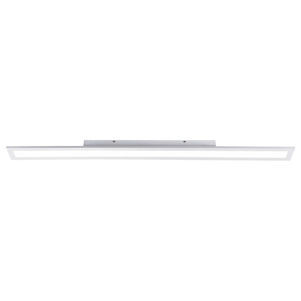LED Deckenleuchte Flat aus Aluminium in Weiß 1200 mm