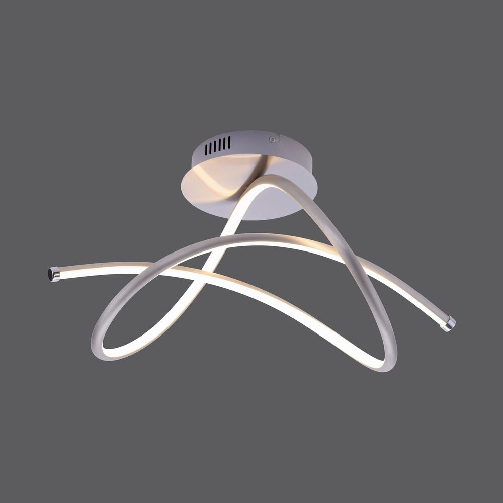 LED Deckenleuchte Violetta aus Metall in Silber günstig online kaufen
