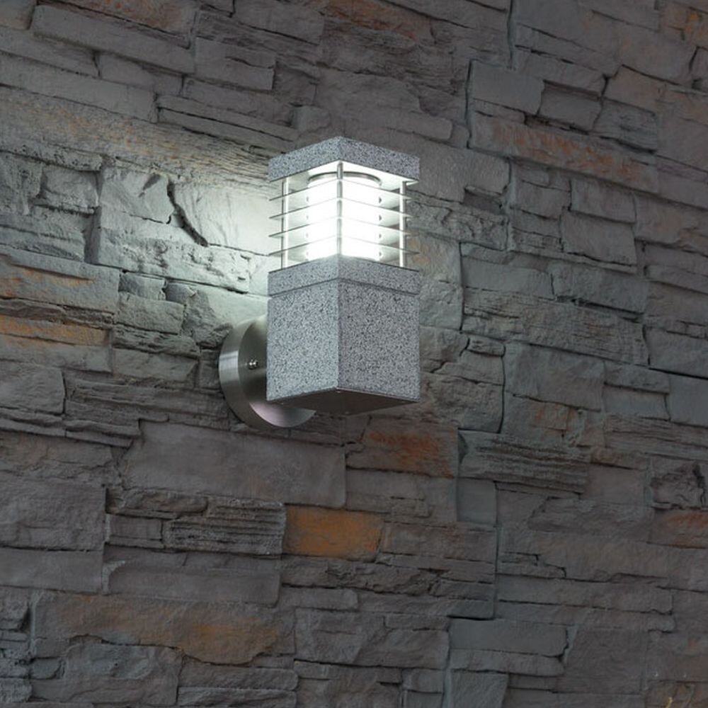 HEITRONIC LED Wandleuchte La Mer, Seewaserbeständiges Gehäuse aus echtem Granit