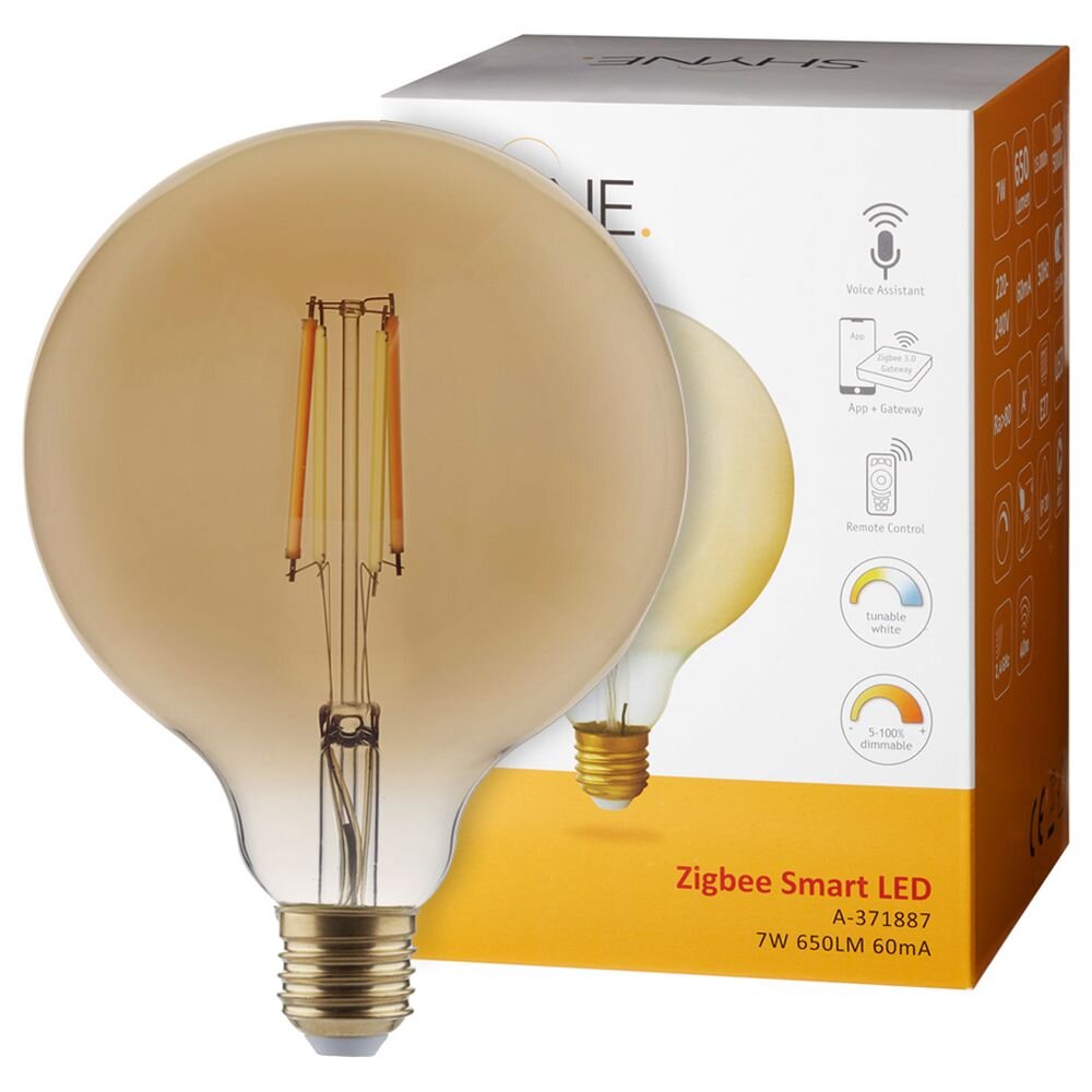 SHYNE | Smartes ZigBee LED Filament Lampe ersetzt 60W E27 Globe - G125 7W 6 günstig online kaufen