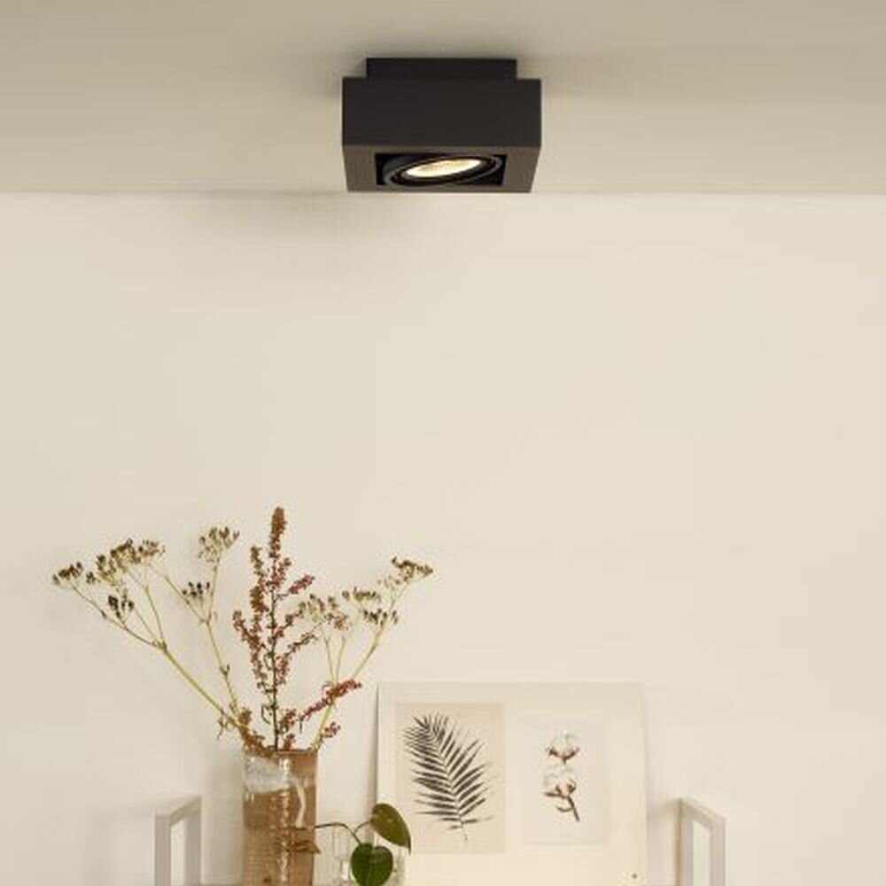 LED Deckenstrahler ZEFIX GU10 12W in Schwarz 1-flammig