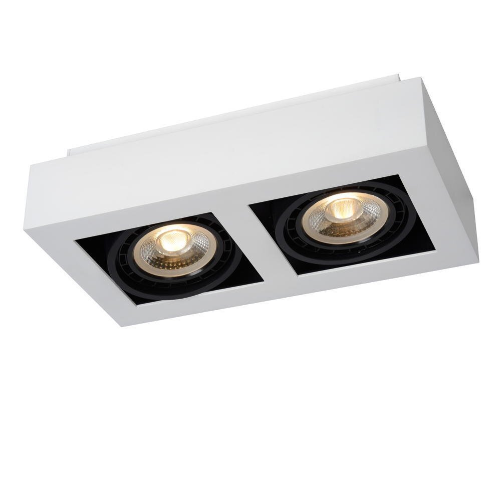 LED Deckenstrahler ZEFIX GU10 2x12W in Weiss 2-flammig
