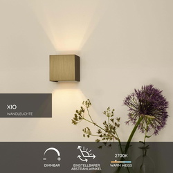 LED Wandleuchte Xio 3.5W G9 350lm eckig in Bronze