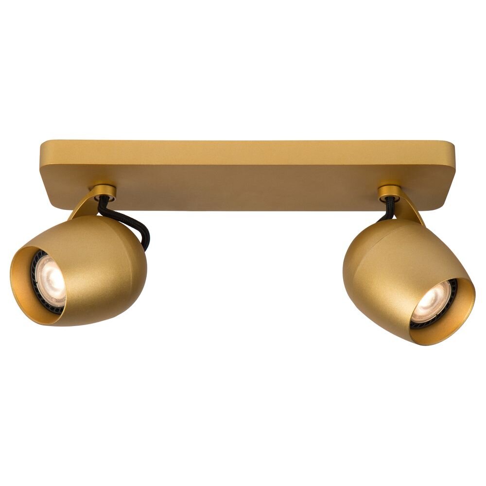 LED Deckenstrahler Preston aus Aluminium in Gold 2xGU 10