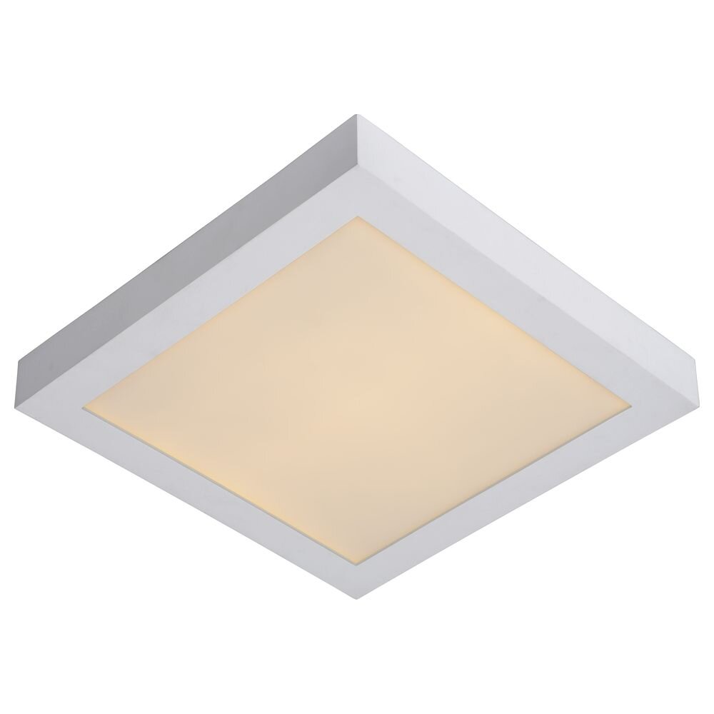 LED Deckenleuchte Brice in Weiß 30W 3000K 1186lm IP44 300mm eckig günstig online kaufen