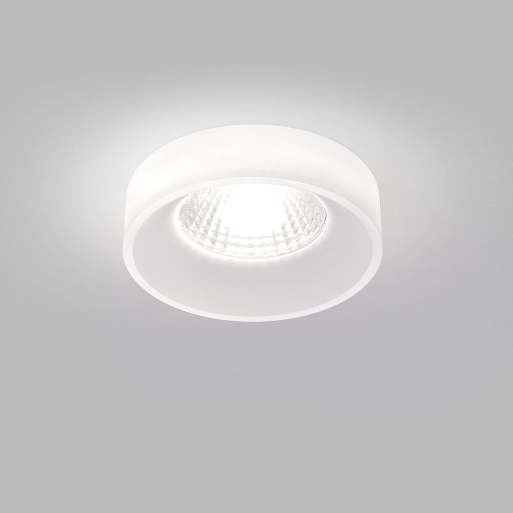 LED Deckeneinbaustrahler Iva in Weiß und Transparent-satiniert 5W 480lm IP4 günstig online kaufen