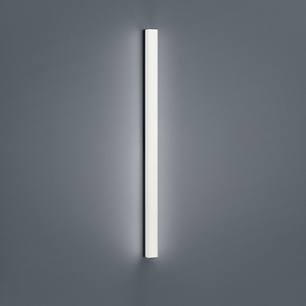LED Wandleuchte Lado in Schwarz-matt 18W 1560lm IP44 900mm