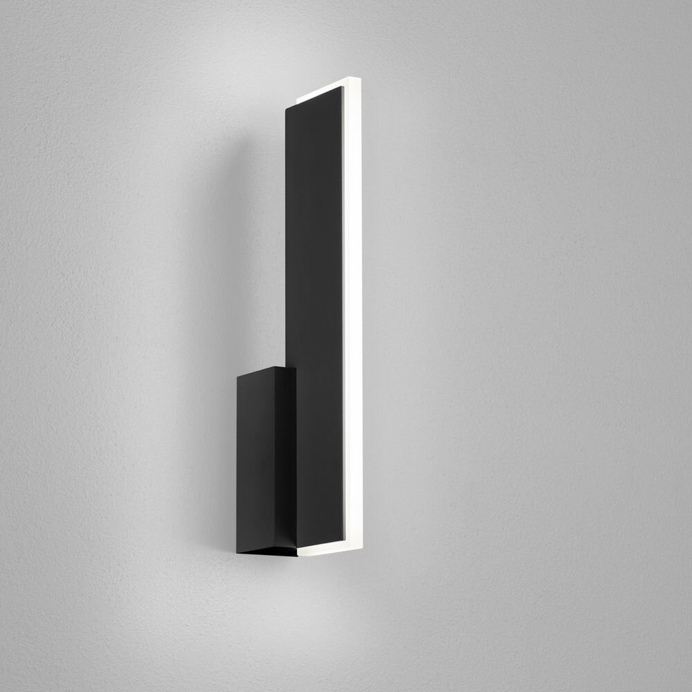 LED Wandleuchte Nex in Schwarz-matt und Transparent-satiniert 10W 1150lm