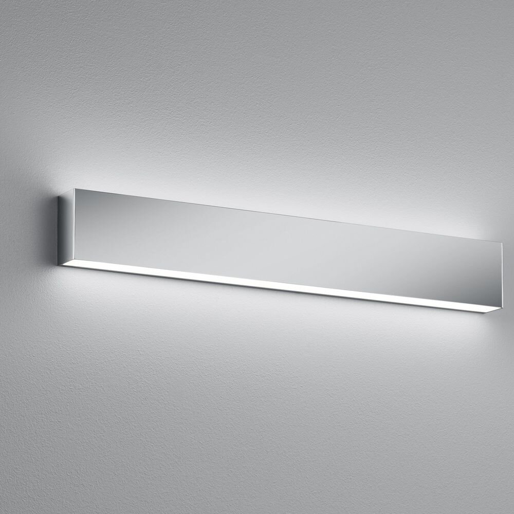 LED Wandleuchte Vis in Chrom und Transparent-satiniert 24W 1500lm IP44 600mm
