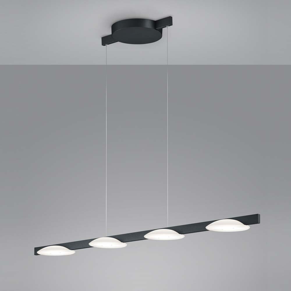 LED Pendelleuchte Pole in Schwarz-matt 4x 9W 4x 1365lm 1255mm