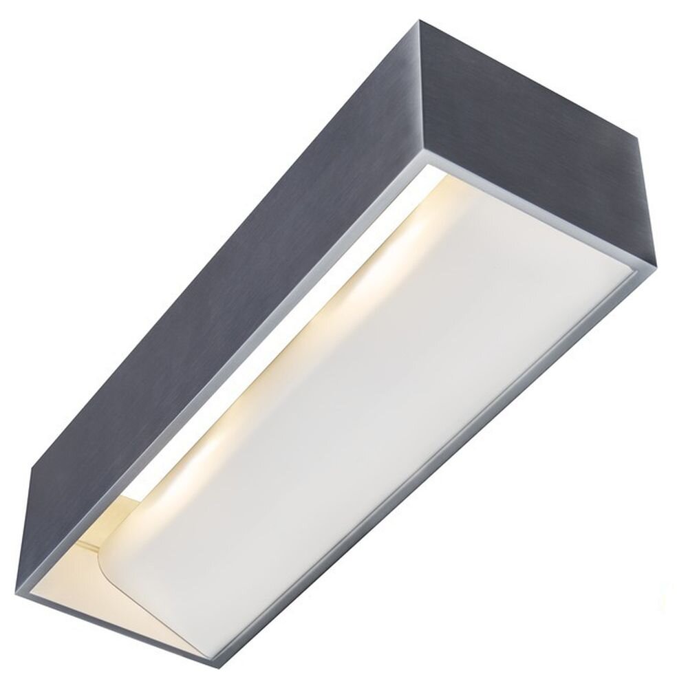 LED Wandleuchte LOGS In L 19W 1100lm dimmbar in Silber und Weiß