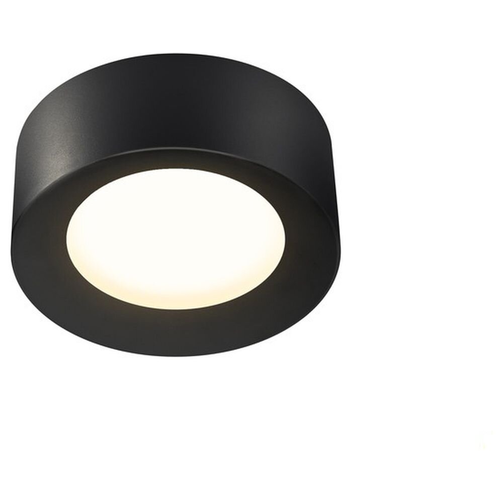 LED Deckenleuchte Fera 19,5W 3000K 1650lm in Schwarz günstig online kaufen