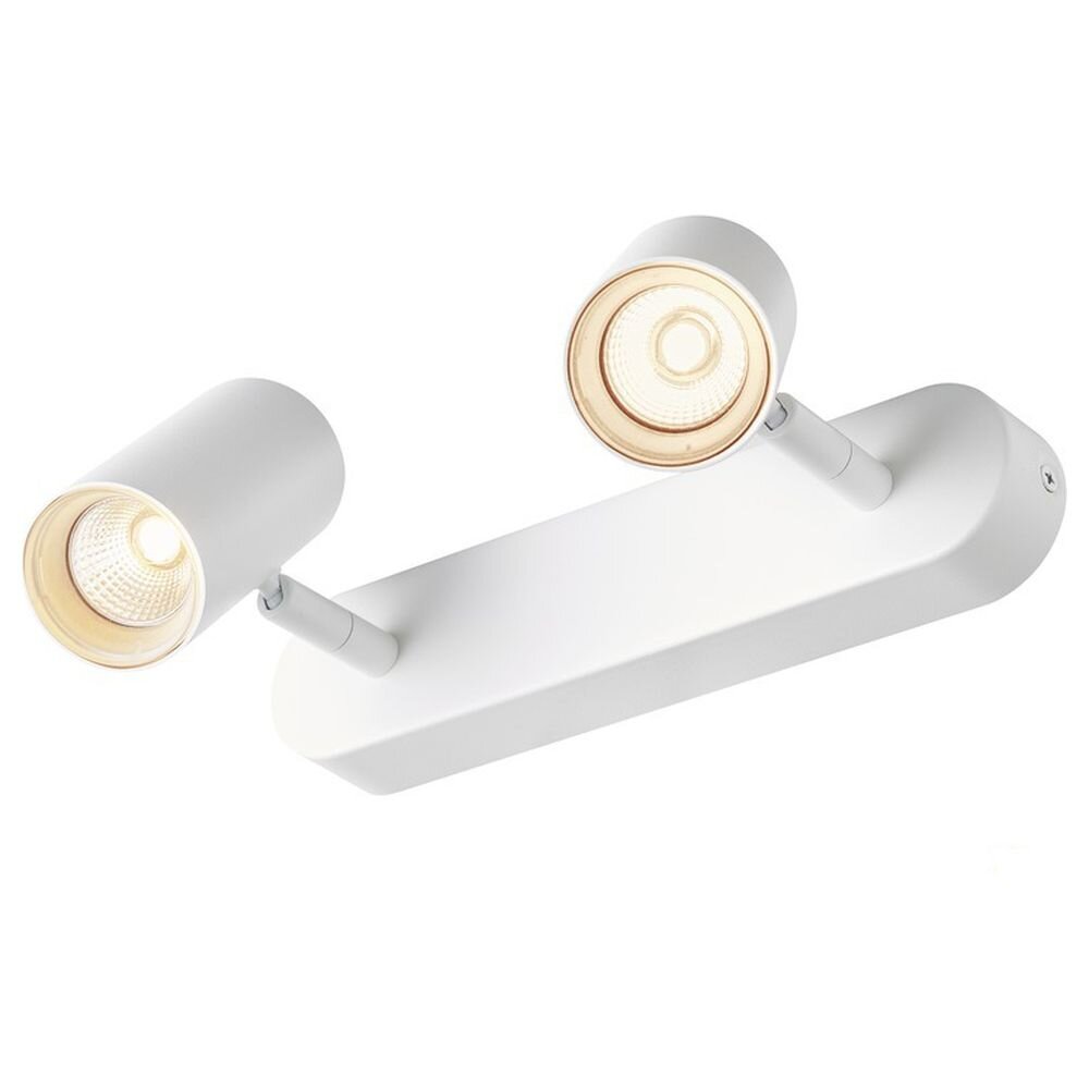 LED Deckenleuchte Noblo  2x8W 2700K 2x600lm in Weiß 2-flammig günstig online kaufen