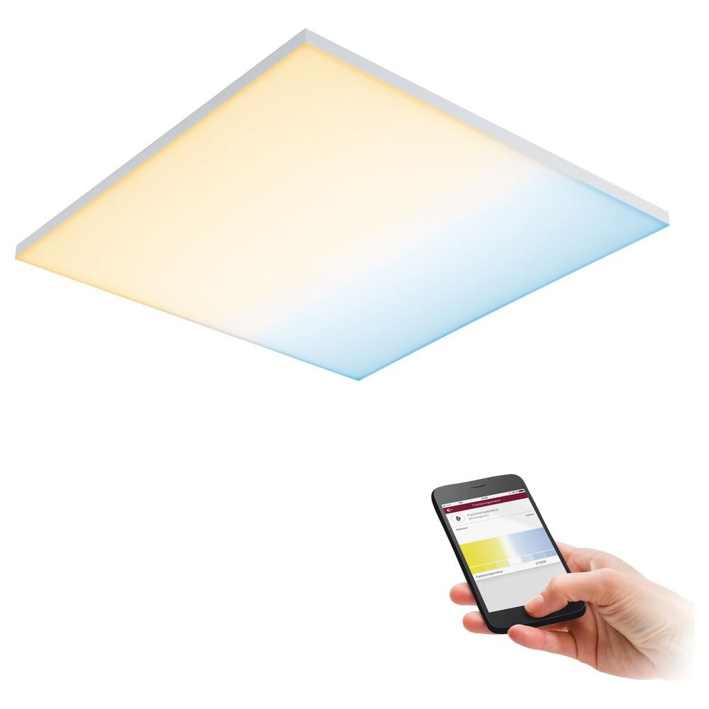 LED Deckenleuchte Valora in Weiß-matt dimmbar 595x595mm günstig online kaufen