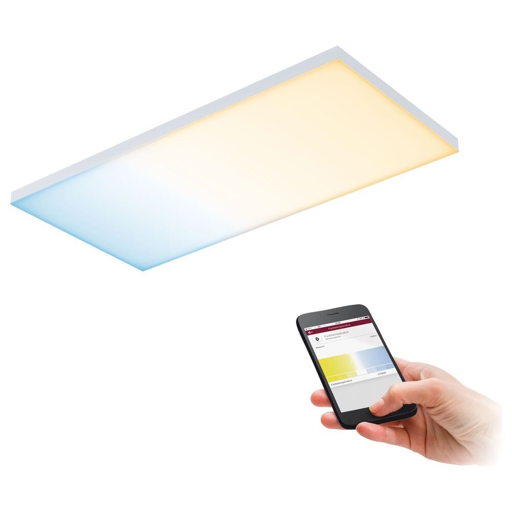 LED Deckenleuchte Valora in Weiß-matt dimmbar 595x295mm günstig online kaufen