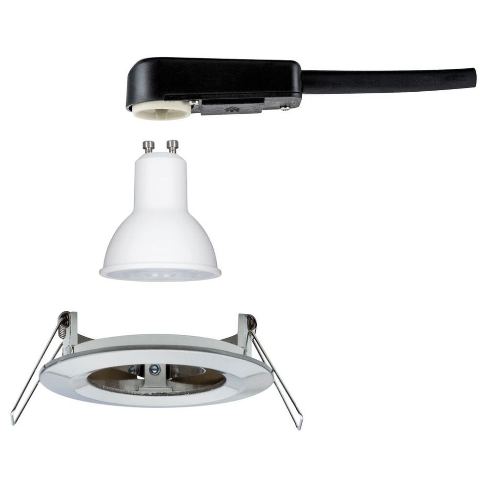 Paulmann LED Einbaustrahler Nova rund 1x6,5W GU10 Eisen gebürstet 4000K starr