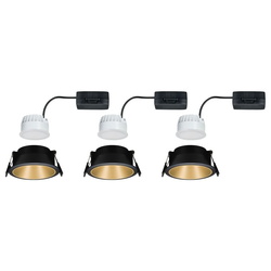 LED Deckeneinbaustrahler Coin 6,5W 460lm IP44 3-er Set in...